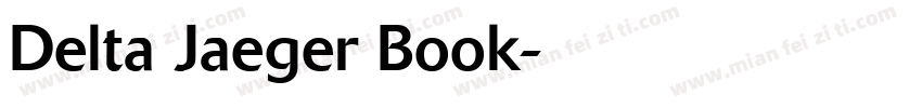 Delta Jaeger Book字体转换